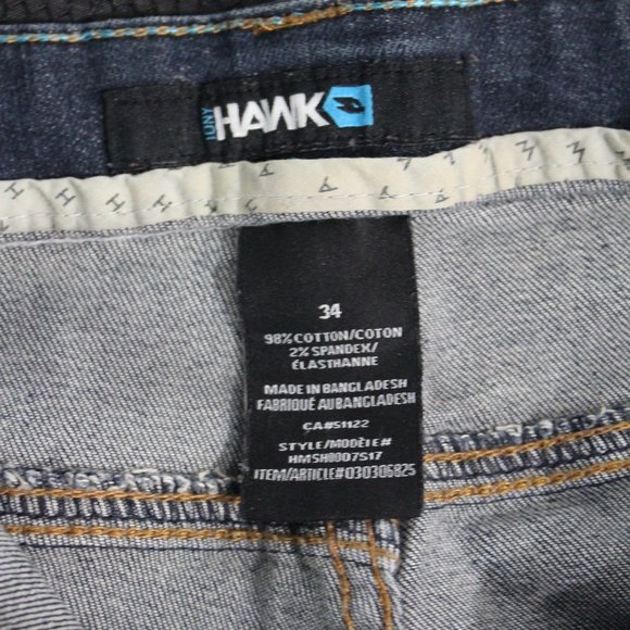 Tony Hawk Brand Cutoff Distressed Jean Shorts - Picture 3 of 3